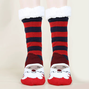 Custom Slipper <b>Socks</b> Santa Fuzzy Fluffy Thick Warm <b>Winter</b> Cozy <b>Socks</b> Women Knit Crew Xmas Fuzzy Comfy Christmas <b>Socks</b> - Product Image 1