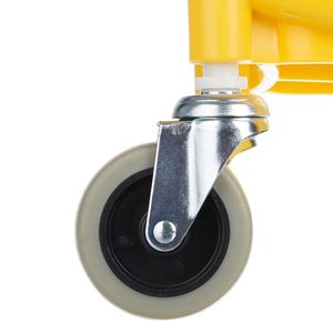 Secchio Commerciale Giallo da 35 Litri con Strizzatore a Pressione Laterale e Ruote per Pulizia Pavimenti e Lavaggio Mop - Product Image 2