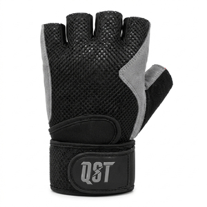 Guantes de Levantamiento de Pesas de Medio Dedo con Palma Acolchada y Soporte para Muñeca, Guantes de Entrenamiento de Gimnasio, Logotipo Personalizado OEM ODM Unisex - Product Image 2