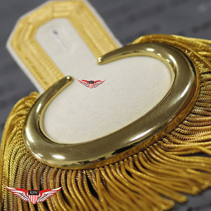 KEW - Epaulettes Personalizadas de Hombro con Alambre Metálico y Mylar, Estilo Vintage Ecológico, Bordadas, Duraderas y Personalizables, Accesorio para Prendas - Product Image 3