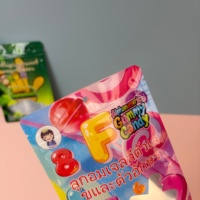 Sachets Mylar refermables personnalisés imprimés numériquement, mini, petits, 18g, à fermeture éclair, à fond plat, scellés sur 3 côtés, pour bonbons gélifiés et comestibles