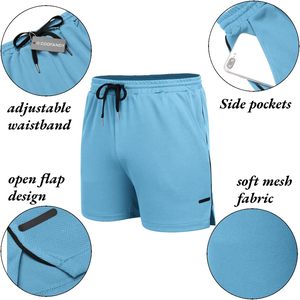 <b>Men's</b> Fashion Casual <b>Shorts</b> Soft Cotton Blend Elastic Waist Drawstring Lightweight Comfortable Summer Beach Streetwear <b>Lounge</b> - Product Image 5