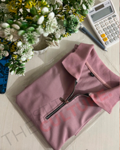 เสื้อโปโลปิเก้คุณภาพสูงแบบซิปครึ่งตัว 240 GSM ผ้าฝ้ายพรีเมียม ทรงพอดีตัว ปักโลโก้ พิมพ์ลาย ผู้ส่งออกเสื้อโปโล - Product Image 4