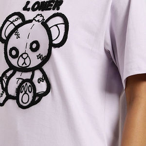 Camisetas Personalizadas para Mujer con Bordado y Estampado, Proveedor OEM, Corte Holgado, Cómodas, de Algodón, Diseño Bordado, Moda Urbana - Product Image 6