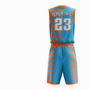 Conjunto de Uniformes de Baloncesto Personalizados Unisex 2026 con MOQ Bajo, Impresos, 100% Poliéster, Transpirables, que Absorben la Humedad y Antibacterianos para Equipos - Product Image 3