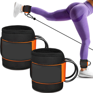 สายรัดข้อเท้า นีโอพรีน ห่วงรูปตัว D สองห่วง ปรับระดับได้ ป้องกันอย่างครอบคลุม สำหรับออกกำลังกาย ฟิตเนส  OEM รับผลิตตามแบบ - Product Image 1