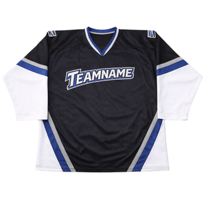 Camiseta de Hockey sobre Hielo Sublimada Personalizada, Uniforme Profesional Transpirable, Camiseta de Hockey con Nombre de Equipo Personalizable, Ropa Deportiva para Hombre, Lista para el Juego - Product Image 1