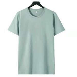 Camiseta Casual Transpirable de Manga Corta con Cuello Redondo, 180G, 26 Hilos, de Algodón, para Hombre, Unisex, Tallas Grandes, con Logotipo Bordado Personalizado OEM - Product Image 2