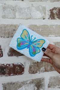 Porte-monnaie coloré à perles, style ethnique, petit sac à monnaie à prix avantageux - Product Image 2