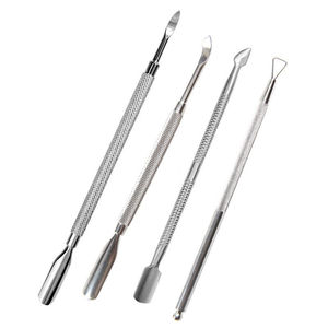 KAAMIR INSTRUMENTS Empujador de Cutículas Cuadrado de Acero Inoxidable Premium, Herramienta de Manicura de Doble Uso Reutilizable, Instrumento de Salón de Alta Calidad - Product Image 6