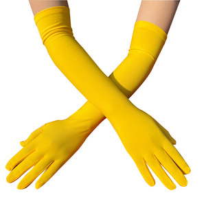 Fashion Women Sexy Skinny <b>Gloves</b> Milk <b>Silk</b> Long Sunscreen Driving <b>Gloves</b> Festival Dance Cosplay Mittens - Product Image 4