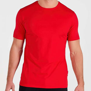 Camisetas Deportivas de Manga Corta para Hombre, Transpirables, de Spandex/Poliéster, Color Sólido, a la Moda, MOQ Bajo - Product Image 5