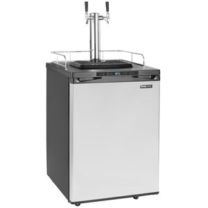 Dispensador de Cerveza de Grifo Doble, Kegerator de Tamaño Completo con Tanque de CO2 (Sin Gas), Bandeja Recolectora de Goteos, Riel de 23 Pulgadas - Product Image 1