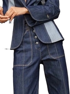 <b>Autumn</b> Jeans Sets Women Turn-down Collar Casual Top Fashion High Waist Streetwear Female Denim Pant Two Piece Set 2026 - Product Image 5