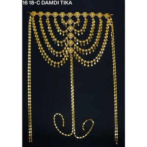 เครื่องประดับผมพู่ยาวชุบทอง MIJ สไตล์ชาติพันธุ์ ที่คาดผมสำหรับเดินทาง มงกุฎติกก้า โลหะผสม ปรับได้ น้ำหนักเบา พู่ยาว มงกุฎติกก้า - Product Image 3