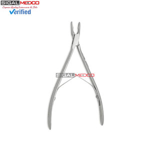 Cisaille à os manuelle réutilisable en acier inoxydable 19 cm 3 mm, instrument chirurgical de haute précision pour la chirurgie neurochirurgicale et de la colonne vertébrale, orthopédie - Product Image 4