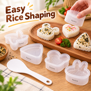 Kit de moules à riz avec plusieurs formes mignonnes et spatule à riz pour la création de Onigiri, Sushi, Bento - Fabricant au Vietnam - Product Image 3
