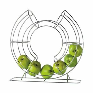 Handmade Factory Direct India Wholesale Premium Quality Stylish Metal Wire Fruit <b>Basket</b> Silvedr Plated for Kitchen Dining <b>Table</b> - Product Image 1
