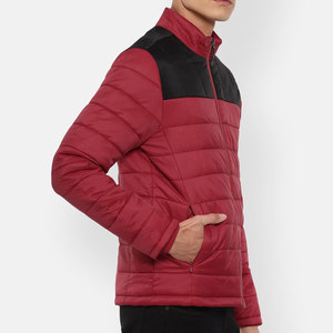 Unisex Outdoor Winter Stand Collar Puffer Jacket 100% Nylon Patchwork High Street Style <b>Warm</b> Windproof Hooded Hiking Daily Wear - Product Image 5