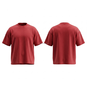 T-shirt de fitness unisexe 100 % coton à manches courtes, imprimé personnalisé, motif uni, col style streetwear, promotionnel, respirant - Product Image 3