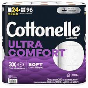 Papel Higiénico Cottonelle Ultra Comfort, Papel Higiénico Suave, 24 Mega Rollos - Product Image 1