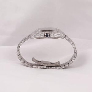 Montre mécanique automatique de luxe classique Hip Hop pour hommes, nouvelle montre avec diamants Moissanite VVS, fabricant indien, mouvement à quartz - Product Image 3