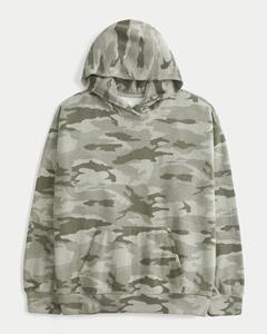 Sudadera con Capucha de Camuflaje Holgada para Hombre, 100% Algodón, 340 Gramos, Estilo Urbano, Inspirada en la Naturaleza - Product Image 6