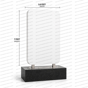 Freestanding Waterproof Rectangle <b>LED</b> Light Box Aluminum Display <b>Sign</b> Board for Retail Showroom Promotional Signage - Product Image 2