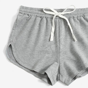2026 Hot Selling Retro Sporty Shorts Women Minimalist Grey Sweat Shorts High Cut Athletic Shorts Bulk Supply Streetwear - Product Image 5