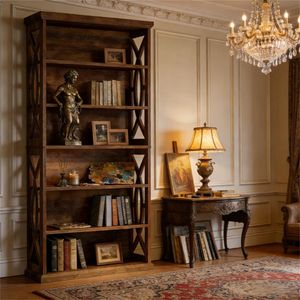 Espositore Indipendente per Librerie in Legno per Uffici Domestici, Soggiorni e Camere da Letto - Product Image 3