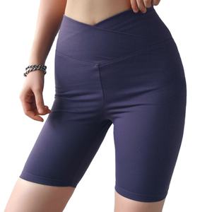 โรงงานอิงเอ็นเตอร์ไพรส์ ขายส่งกางเกงออกกำลังกายเอวกลางสำหรับผู้หญิง ผ้าเนื้อเดียวไร้รอยต่อ แห้งเร็ว ระบายอากาศได้ดี เป็นมิตรกับสิ่งแวดล้อม พร้อมเชือกผูก - Product Image 1
