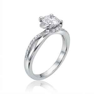 Anillo de promesa de diamantes de corte redondo de moissanita de 2,03 quilates para mujer, plata 925 original, regalo sorpresa de boda para amantes - Product Image 3