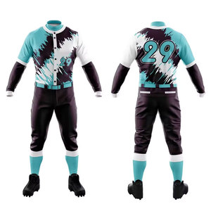 Maillot de baseball personnalisé avec logo, en polyester respirant pour homme, taille adulte, numéro 24, impression par sublimation, tenue de sport d'équipe - Product Image 6