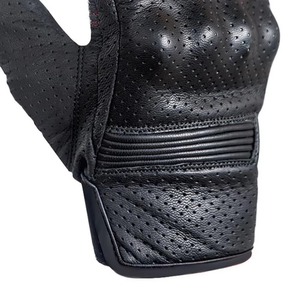 Motorbike Leather Full Finger <b>Gloves</b> Black <b>Red</b> Stitching Breathable Hook Loop Closure Cycling Unisex Summer Breathable Touch - Product Image 5