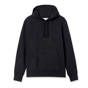 เสื้อฮู้ดซิปผู้ชาย สีดำ ทรงปกติ ผ้าฝ้ายฟลีซ 100% พิมพ์ลายลำลอง มีกระเป๋า เหมาะสำหรับใส่ในฤดูใบไม้ผลิ - Product Image 1