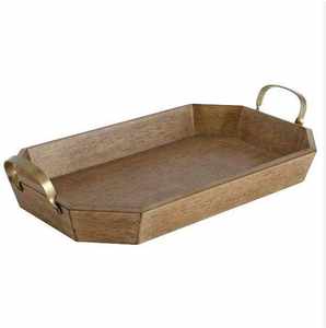 Plateau en bois poli personnalisé de haute qualité, écologique, imprimé, pour servir le thé et le café, thème bouddhiste, pour la maison - Product Image 3