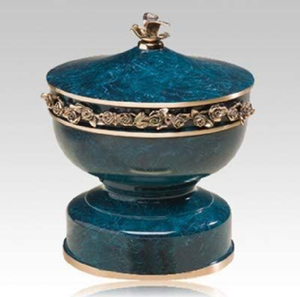 โกศบรรจุอัฐิเคลือบลายดอกไม้สีชมพู ดอกไม้ที่งดงามอย่างประณีตเพื่อเฉลิมฉลองชีวิตอันแสนงดงาม มีจำหน่ายในราคาขายส่ง - Product Image 4