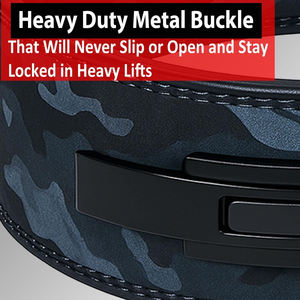 Cinturón de Levantamiento de Pesas de Cuero Vacuno de Alta Calidad, Personalizado de Fábrica, para Gimnasio, Fitness y Entrenamiento de Fuerza - Product Image 6