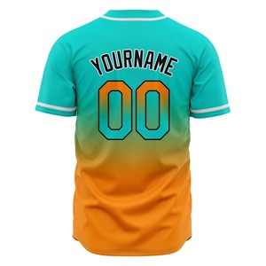 Uniforme de Béisbol Personalizado por Sublimación, Uniforme de Equipo con Botones Completos, Cuello en V, Logotipo Personalizado, Nombre y Número, Proveedor OEM, 100% Poliéster, Hecho en EE. UU. - Product Image 3
