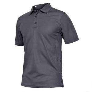 Nouveaux polos pour hommes de couleur unie, style moderne, grandes tailles, pour l'été, avec technologie anti-humidité. - Product Image 4