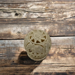 ที่ใส่ลวดลายเป็นเส้นทำจากหินอ่อนทำด้วยมือมีลวดลายเป็นรูปสัตว์รูปนางฟ้าสำหรับศาสนารูปแบบความรักสำหรับเทียนและงานฝีมือหิน - Product Image 6