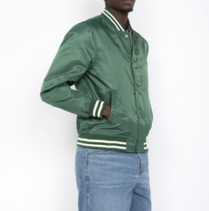 Nouvelle veste bomber d'hiver de haute qualité pour hommes, personnalisable avec logo, en satin réversible, élégante, veste de sport de plein air - Product Image 3