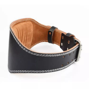 Ceinture de musculation robuste, respirante, pliable, réglable, écologique, imperméable, en cuir de vachette, avec boucle en métal - Product Image 6