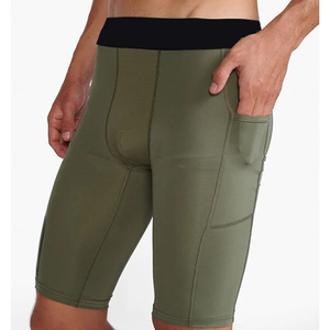 <b>Mens</b> <b>Compression</b> <b>Shorts</b> Athletic Performance Stretch Fabric Breathable Moisture Wicking Training Gym Wear Reasonable <b>Men</b> <b>Shorts</b> - Product Image 2