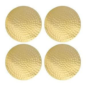 Handmade Metal <b>Coasters</b> <b>Set</b> For Drink Glass <b>Holder</b> Decorative Tabletop Protection - Product Image 4