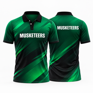 Maillot de cricket orange et noir, entièrement sublimé, avec nom et logo personnalisés, tissu 100% polyester, uniformes de cricket respirants - Product Image 6