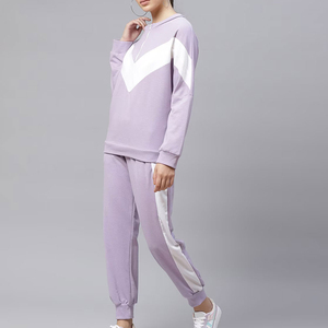 OEM/ODM Custom Logo Breathable Eco-Friendly Lightweight Womens <b>Tracksuit</b> 2-Piece 100% Polyester Windbreaker Zip-Up Hoodie - Product Image 3