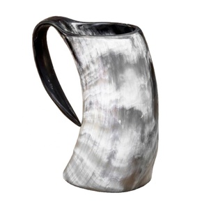 Handcrafts Luxury Vintage Horn <b>Mugs</b> Eco-Friendly Dishwasher Safe Drinking Factory Price Unique Beer <b>Mugs</b> Anniversary Christmas - Product Image 1