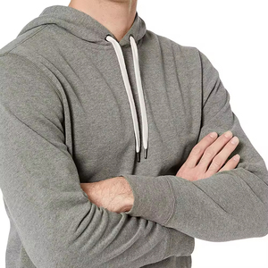 Wholesale Best Design Men's <b>Lightweight</b> <b>Hoodies</b> Solid Color 100% Cotton for Autumn Season OEM Service Available - Product Image 4