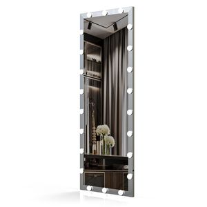 Specchio a figura intera Hollywood LED con luci, 3 modalità colore, da terra, per toeletta - Product Image 6